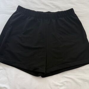 Sleek Black Women's Athletic Shorts